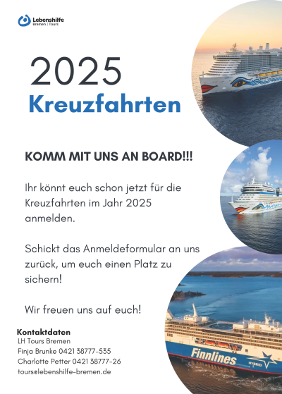 Kreuzfahrten LHTours Bremen 2025