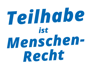 Logo EGH Teilhabe Ist Menschenrecht Weiss